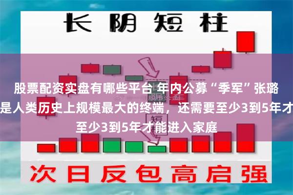 股票配资实盘有哪些平台 年内公募“季军”张璐：机器人将是人类历史上规模最大的终端，还需要至少3到5年才能进入家庭