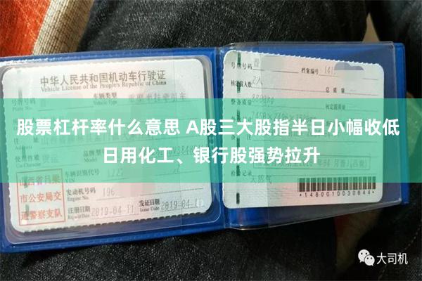 股票杠杆率什么意思 A股三大股指半日小幅收低 日用化工、银行股强势拉升