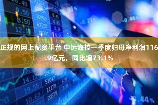 正规的网上配资平台 中远海控一季度归母净利润116.9亿元，同比增73.1%