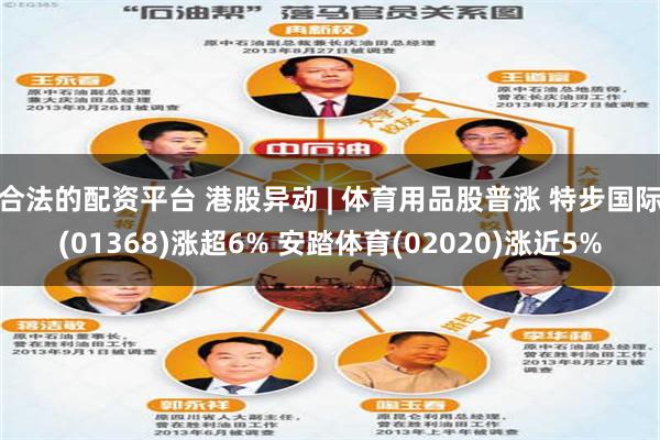 合法的配资平台 港股异动 | 体育用品股普涨 特步国际(01368)涨超6% 安踏体育(02020)涨近5%